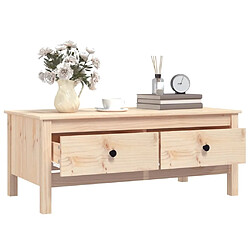 Maison Chic Table basse,Table Console Table d'appoint, Table pour salon 100x50x40 cm Bois massif de pin -MN36638 pas cher