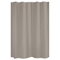 Gelco Rideau de douche uni coloris taupe