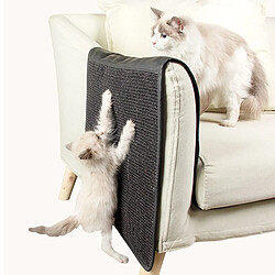 Universal Canapé en sisal, cuir, sable, coussin de protection, canapé bicolore, griffes, rasoir, fourniture pour chat.