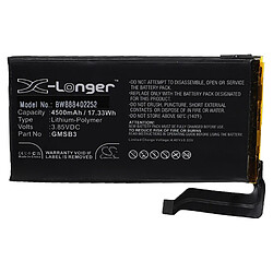 vhbw Batterie remplacement pour Google GMSB3 pour téléphone portable (4500mAh, 3,85V, Li-polymère)