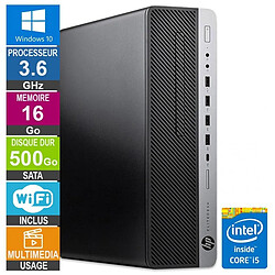 HP 800 G3 SFF i5-6500 3.60GHz 16Go/500Go Wifi W10