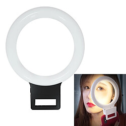 Wewoo Lumière Selfie LED Light Live de remplissage du flash avec retardateur (Noir) 