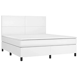 Avis Sommier à lattes et LED,Cadre à lattes de lit avec matelas pour Adulte Blanc 180x200 cm -MN42297