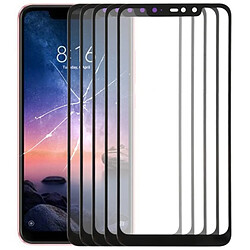 Wewoo Écran avant de 10 PCS avec lentille en verre pour Xiaomi Redmi Note 6 Pro (Noir)