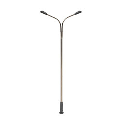 Faller Modélisme HO : Éclairage public LED, lampadaire, deux bras