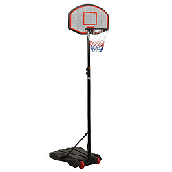 vidaXL Support de basket-ball Noir 216-250 cm Polyéthylène