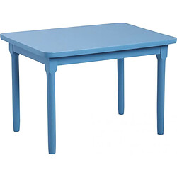 Aubry Gaspard Table enfant en hêtre bleu.