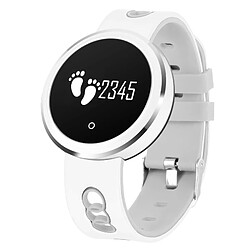 Wewoo Bracelet connecté blanc 0,95 pouces HD OLED écran Smart Display Bluetooth, IP68 imperméable à l'eau, podomètre de / Rappel sédentaire / Moniteur de fréquence cardiaque / de sommeil, Compatible avec Android et téléphones iOS