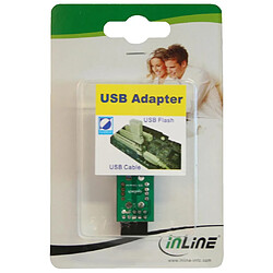 Adaptateur USB 2.0, InLine®, 2x prise femelle A sur connecteur IDC