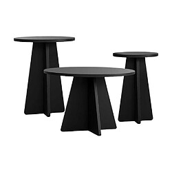 Hanah Home Ensemble de 3 tables basses Mushroom.