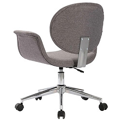 Acheter vidaXL Chaises pivotantes à manger lot de 2 gris tissu