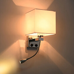 Wewoo Applique murale LED Creative minimaliste salon chambre lampe de chevet de lecture hôtelabat-jour tube simple blanc