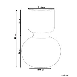 Avis Beliani Vase à fleurs THETIDIO Verre 26 cm Violet