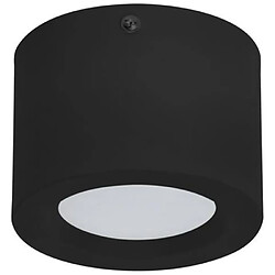 HOROZ ELECTRIC Plafonnier LED rond noir 5W 4200K