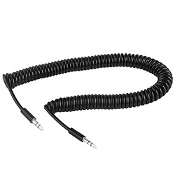 Wewoo Câble Jack 3,5 mm mâle à jack coiled écouteurs / ressort cabale, longueur: 45 cm peut être prolongée 2 m