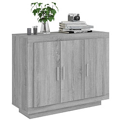 Acheter Maison Chic Buffet,Meuble de Rangement,commode pour salon,Cuisine Sonoma gris 92x35x75 cm Bois d'ingénierie -MN43235