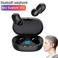 GUPBOO Écouteurs stéréo TWS sans fil E6S avec prise en charge Bluetooth 5.0 et casque sans fil micro 