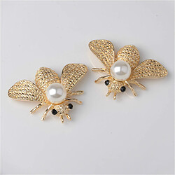 Avis 5 Pièces Perles Abeille Flatback en Alliage Boutons Décor Artisanat Bijoux Vêtements DIY