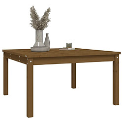 Avis vidaXL Table de jardin marron miel 82,5x82,5x45 cm bois massif de pin