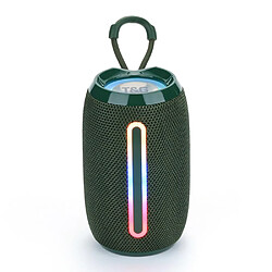 Yonis Enceinte Bluetooth Portable Son Stéréo TWS LED Mini Enceinte Bluetooth 5.3 TWS Son Stéréo 360° Haut-Parleur Portable Vert YONIS