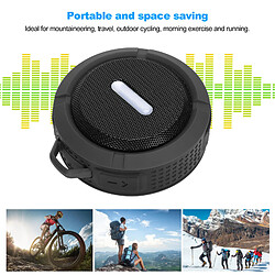 Acheter ComfortXL Enceinte bluetooth c6 avec ventouse mousqueton étanche mini caisson de basse pour les sports de plein air - gris foncé