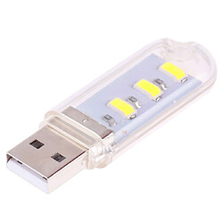 Wewoo Lampe 3 LED 5730 SMD USB de chevet portable lumière blanche