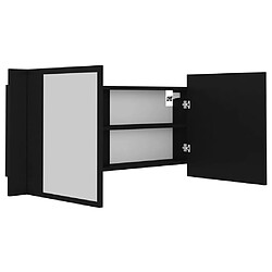 Acheter Helloshop26 Armoire à miroir de salle de bain led 100 x 12 x 45 acrylique noir 02_0006730