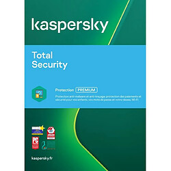 Kaspersky Total Security 2022 - (1 Poste - 1 An) | Version Téléchargement 