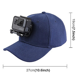 Avis Wewoo Pour GoPro HERO6 / 43225 bleu foncé Session / 4 Session / 43163 + / 3/2/1, Xiaomi et autres caméras d'action Baseball Hat avec J-Hook Boucle de fixation vis