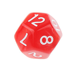 10pcs Douze Faces De Dés D12 Jouer D & D Jeux Rpg Parti Dices Rouge