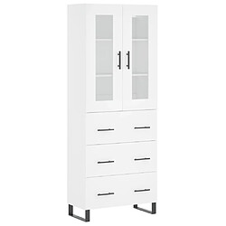 Maison Chic Buffet,Meuble de Rangement,commode pour salon,Cuisine Blanc 69,5x34x180 cm Bois d'ingénierie -MN41674