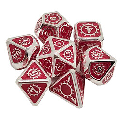 7 Pièces Dés En Métal Polyèdre Pour D & D Pathfinder RPG Jeu 11 Lot de dés polyèdres