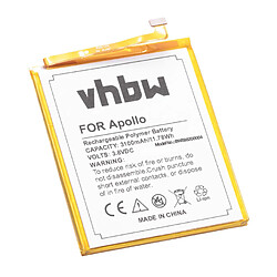 vhbw Li-Polymère batterie 3100mAh (3.8V) pour téléphone portable mobil smartphone Vernee Apollo, Apollo Lite