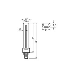 Avis ampoule fluocompacte - osram dulux s - 11 watts - g23 - 4000k