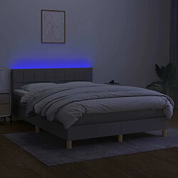 Acheter Sommier à lattes,Cadre à lattes de lit et matelas et LED pour Adulte Gris clair 140x200 cm -MN45530