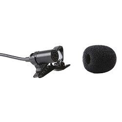 Wewoo Pour GoPro HERO4 / 3 noir + / 3 BY-GM10 Micro 5 Broches Omni-directional Audio Lavalier Microphone à Condensateur avec Pince à Cravate pas cher