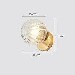 Avis Universal Nordique LED Mur Lune Fer Décoration Moderne Escalier LED Maison Chevet Rond Verre Mur Lampe Bois Appliques Mulalay E27 (D)