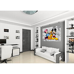 AG ART Poster XXL Mickey Minnie Mouse Disney en gris 160X110 cm