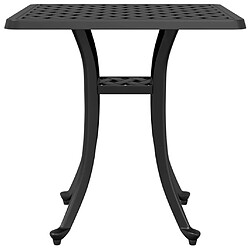 Acheter vidaXL Table de jardin noir 53x53x53 cm aluminium coulé