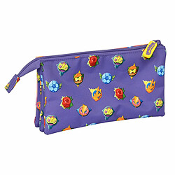 Avis Trousse Fourre-Tout Triple SuperThings Guardians of Kazoom Violet Jaune (22 x 12 x 3 cm)