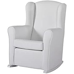 Micuna Fauteuil À Bascule Lactancia Nanny Blanc Simili Cuir blanc