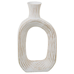 Vase Alexandra House Living Blanc Doré Céramique 11 x 27 x 47 cm