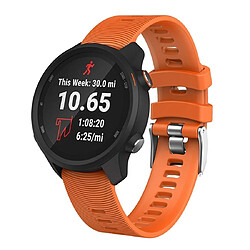 Wewoo Bracelet pour montre connectée de en silicone Smartwatch Garmin Forerunner 245 Orange 