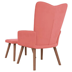 Acheter Maison Chic Chaise de relaxation | Fauteuil relax avec repose-pied Rose Velours -GKD27480