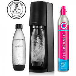 Machine a Soda SODASTREAM TERRANLV - Machine TERRA Noire Pack 2 bouteilles LV + 1 cylindre d'échange CQC