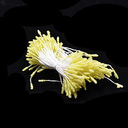 300 Pièces Multicolor Flower Stamens Double Buds Fleur artificielle jaune pas cher