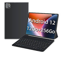 VANWIN Tablette Tactile V62 (WIFI) 10,36" Android 12 Tablette Enfants 12Go + 256Go Extensible jusqu'à 1 T , Caméras 5MP+13MP, 1920 * 1200 FHD, Bluetooth, Wi-FI, 7000mAh, Noir (Bookcover Clavier)
