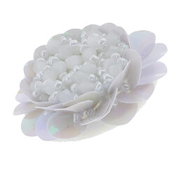 Patch de fleurs de perles perlées 3D Perle Perle Fleur Patch Badge DIY Couture Applique Vêtements Embellissements