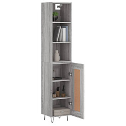 Avis Maison Chic Buffet,Meuble de Rangement,commode pour salon,Cuisine Sonoma gris 34,5x34x180 cm Bois d'ingénierie -MN46674