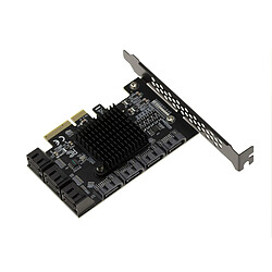 Kalea-Informatique Carte PCIe 3.0 4x avec 10 ports SATA 6G. Chipset ASM1166 et JMB575.